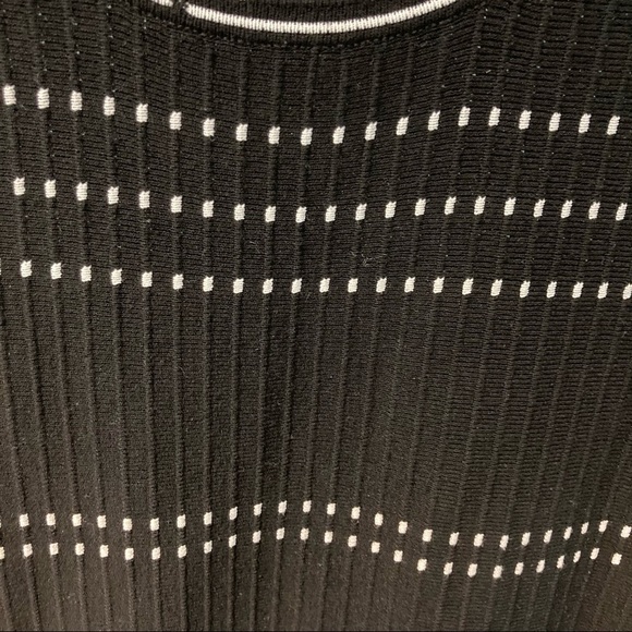 KATE SPADE Sz M Flare Ribbed  Knit Sleeveless A-Line Slight Flare Dress - Picture 7 of 9